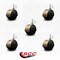 Service Caster 2'' Floor Safe Antique Hooded Twin Wheel Caster 5/16 Threaded Stem, 5PK SCC-TS02S50D-NYU-WA-5161812-5 - alternate 3